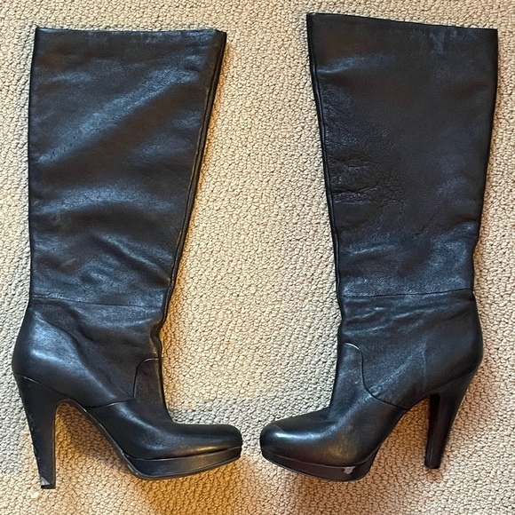Jessica Simpson Alany Black Boot w Platform & Decorative Zipper; 8B See Callout! - Picture 3 of 12